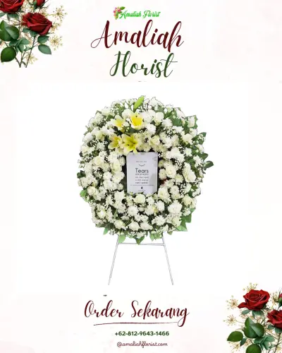 Krans Bunga Duka Cita di Mandala